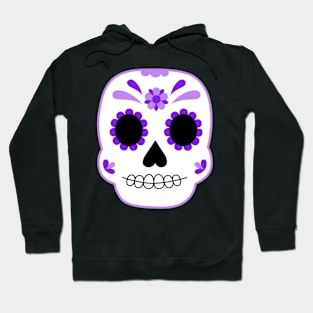 Purple Sugar Skull Hoodie